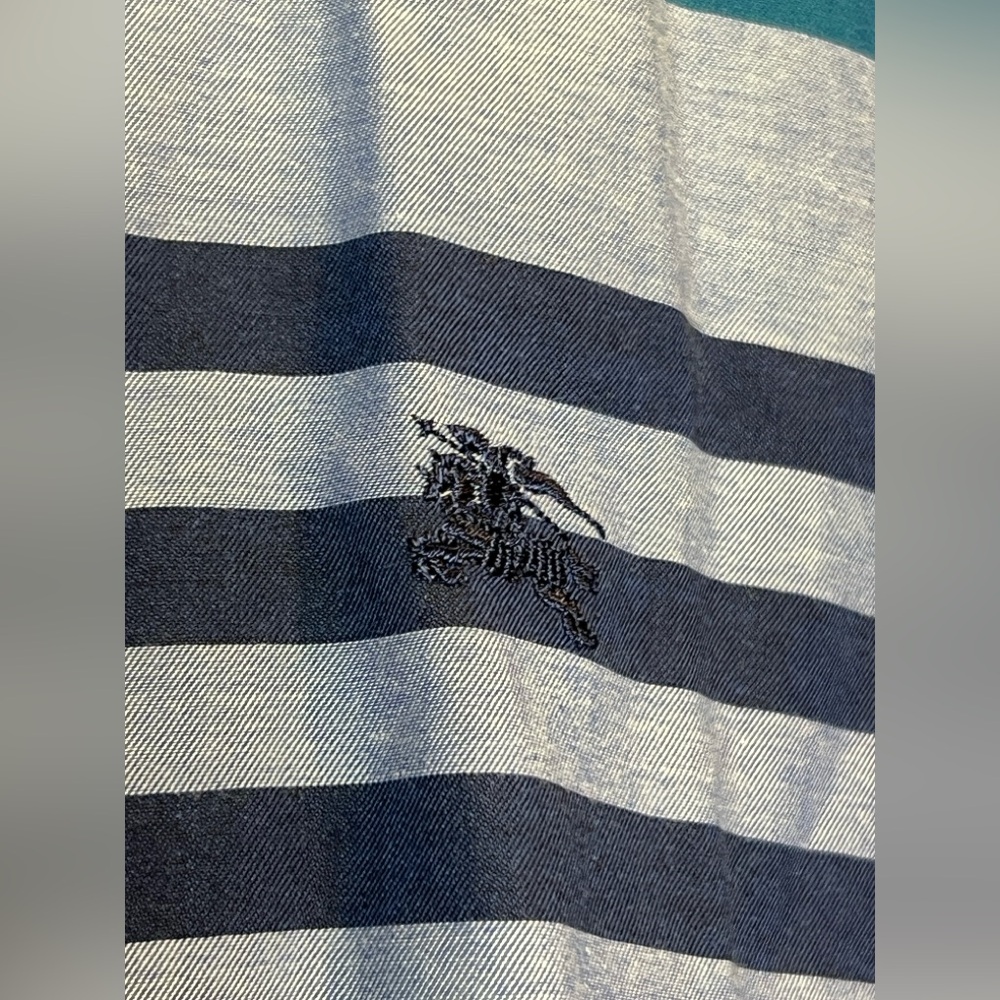 Burberry Brookhouse Blue/Multi Plaid Regular Fit Button-Down Shirt XL EUC - Picture 5 of 11